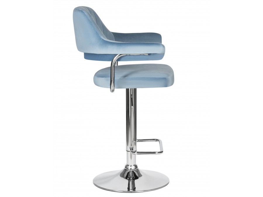 Стул барный DOBRIN CHARLY, пудрово-голубой велюр (MJ9-74)