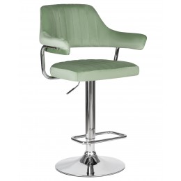 Стул барный DOBRIN CHARLY, пудрово-мятный велюр (MJ9-87)