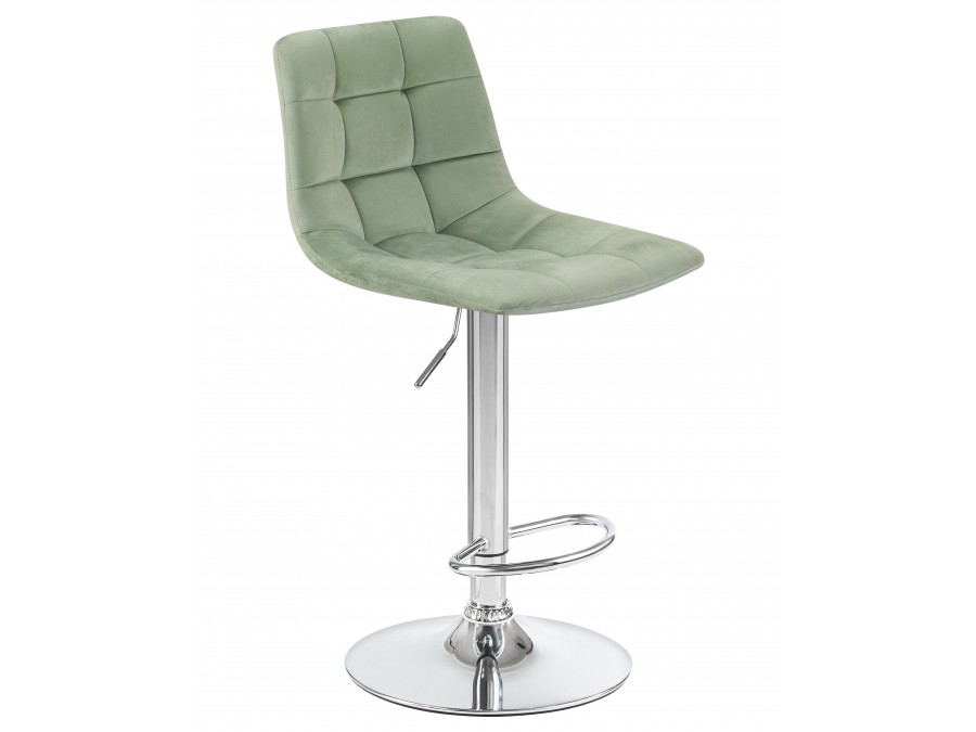 Стул барный DOBRIN TAILOR, пудрово-мятный велюр (MJ9-87)
