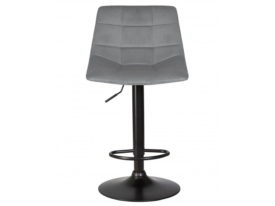 Стул барный DOBRIN TAILOR BLACK, серый велюр (MJ9-75)