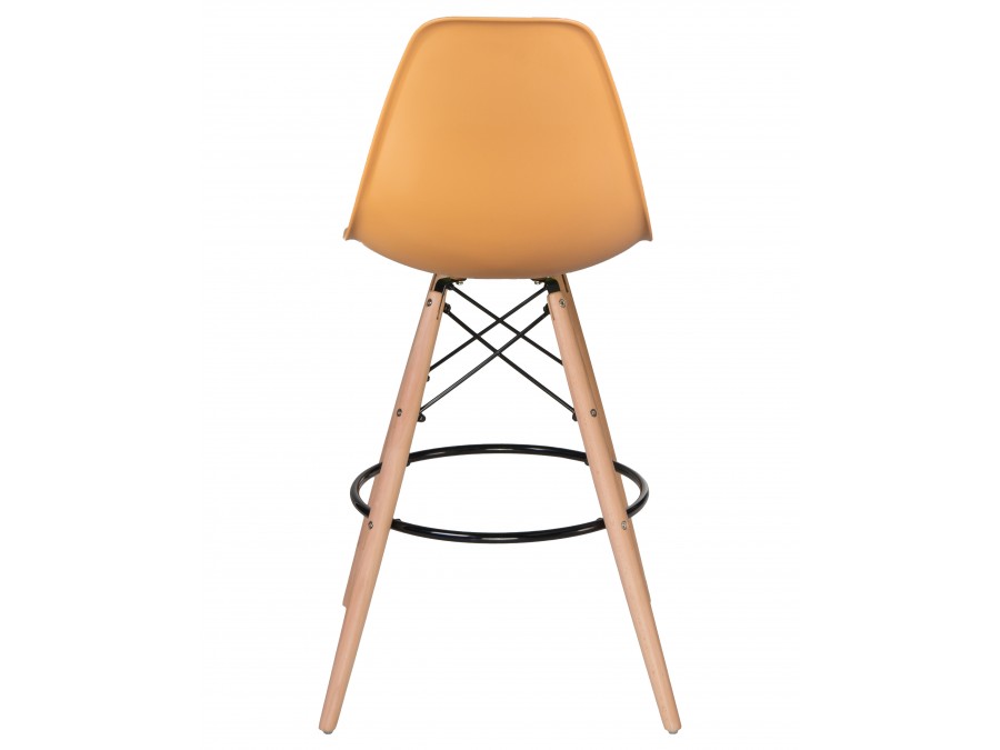 Стул барный DOBRIN DSW BAR, ножки светлый бук, цвет персиковый (NX-Y-06)