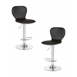 Набор 2 шт Стул барный DOBRIN ELISA, чёрный