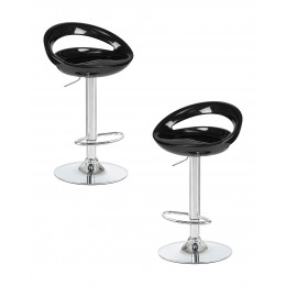 Набор 2 шт Стул барный DOBRIN DISCO, чёрный