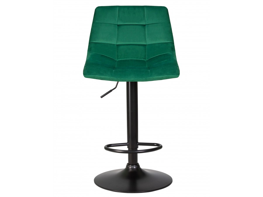 Стул барный DOBRIN TAILOR BLACK, зеленый велюр (MJ9-88)