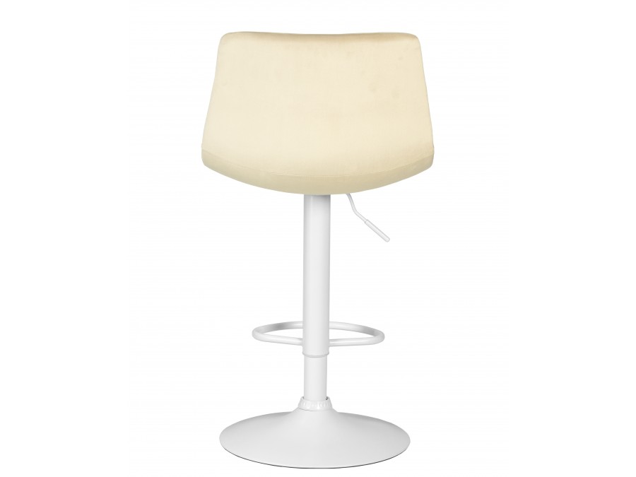 Стул барный DOBRIN TAILOR WHITE, бежевый велюр (MJ9-10)