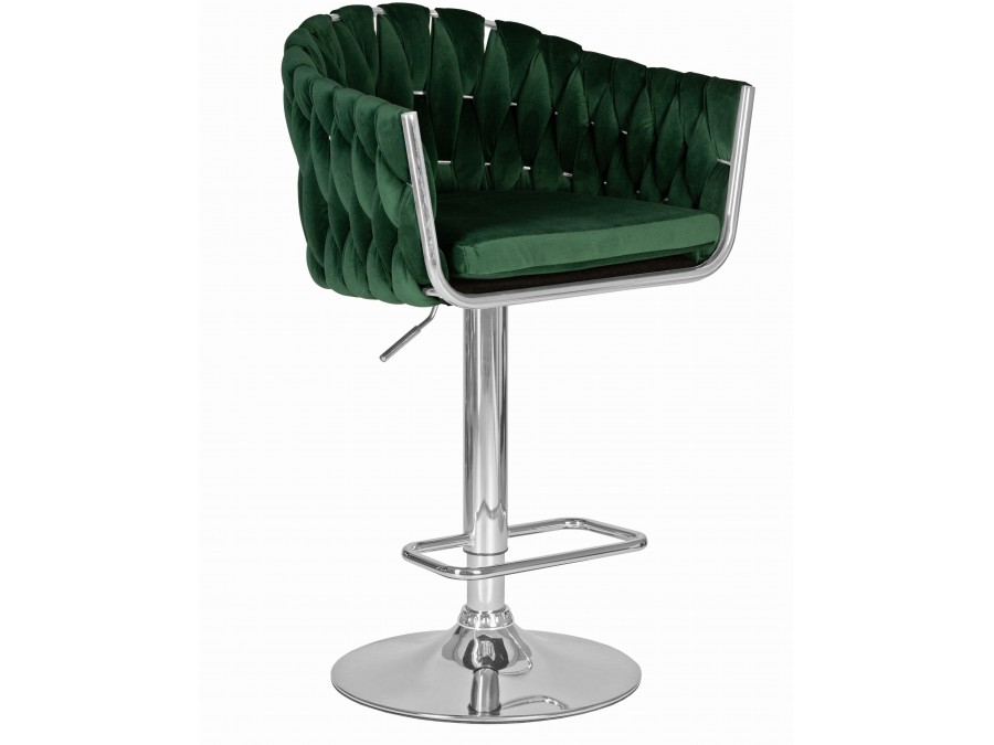 Стул барный DOBRIN MARCEL, зеленый велюр (MJ9-88)