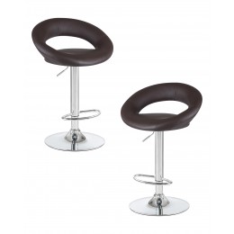 Набор 2 шт Стул барный DOBRIN MIRA, коричневый