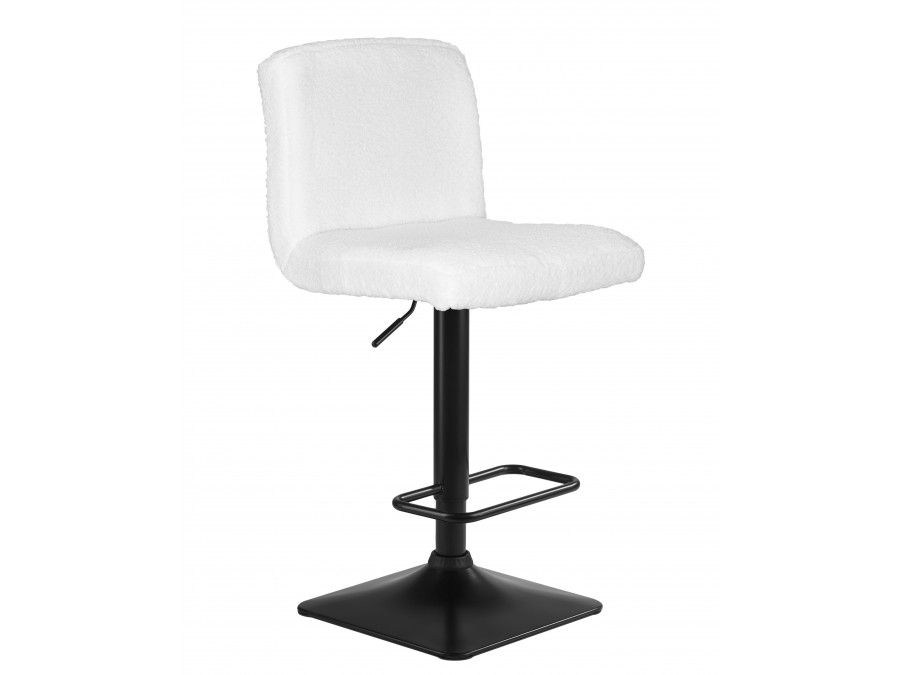 Стул барный DOBRIN LEO, белый букле (13)