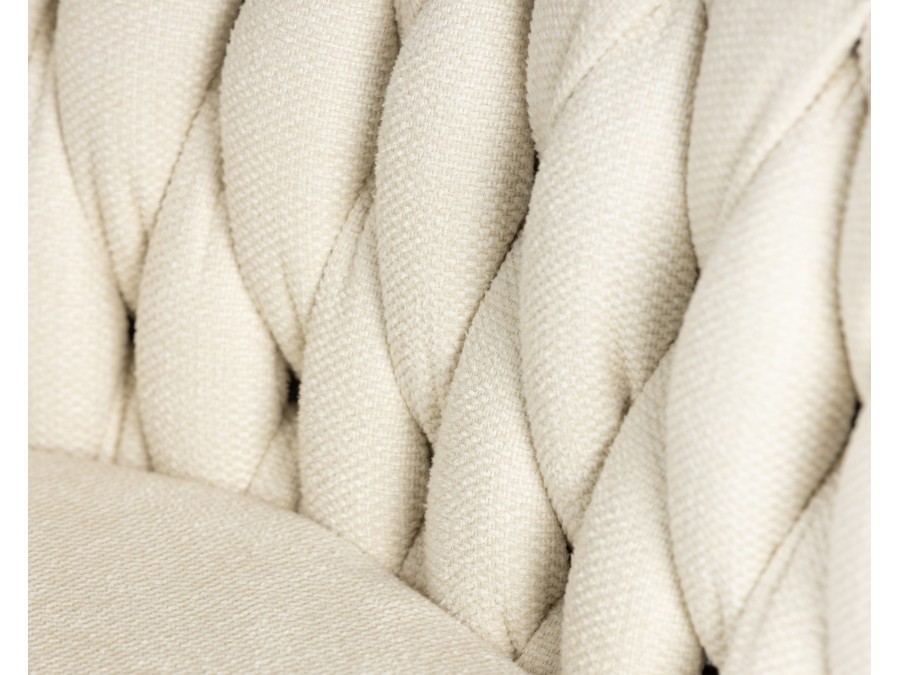 Стул барный DOBRIN LEON, кремовая ткань (LAR 275-33)