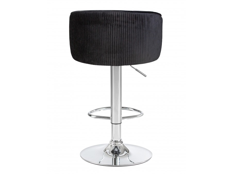 Стул барный DOBRIN DARCY, черный велюр (1922-21)