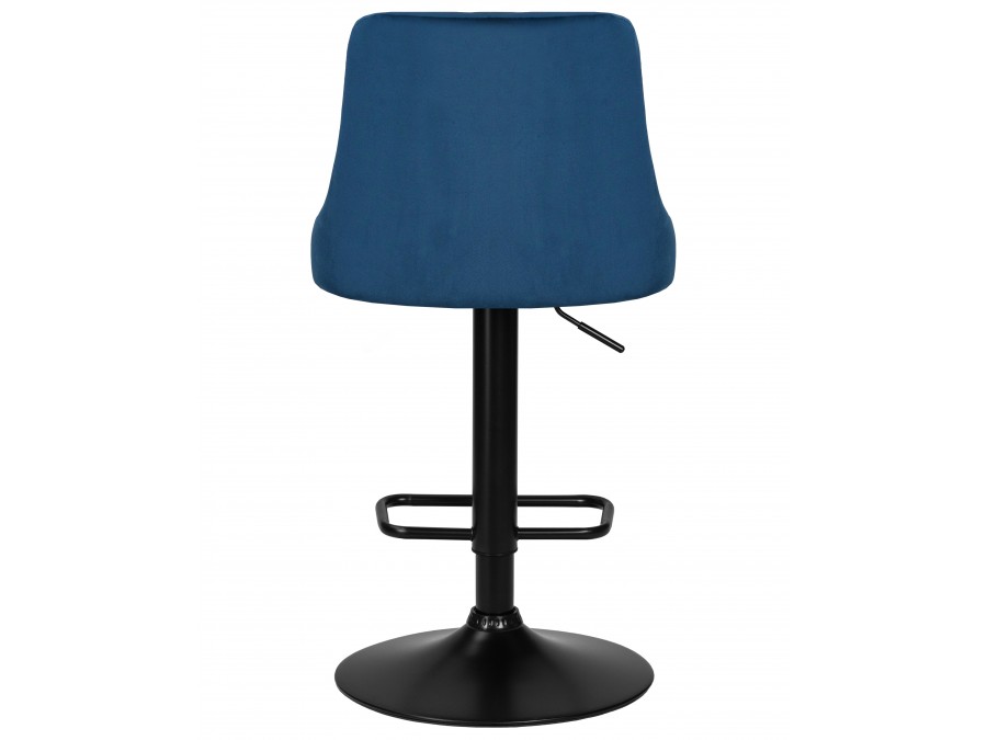Стул барный DOBRIN JOSEPH BLACK, синий велюр (MJ9-117)