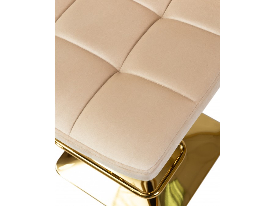 Набор 2 шт Стул барный DOBRIN GOLDIE, бежевый велюр (MJ9-10)