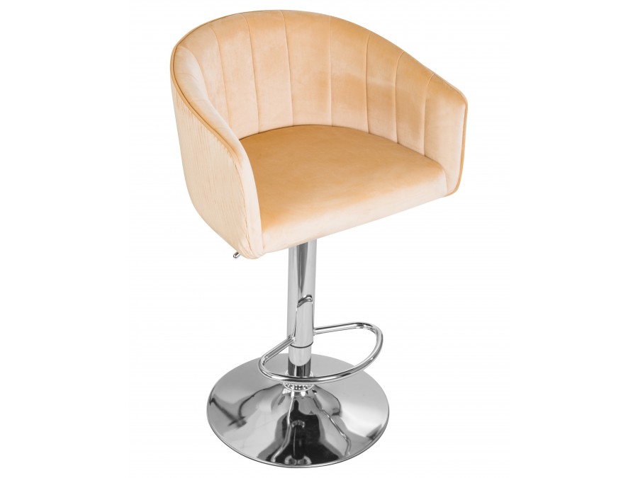 Стул барный DOBRIN DARCY, песочный велюр (1922-3)