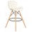 Стул барный DOBRIN BUTTERFLY BAR, ножки светлый бук, цвет кремовый