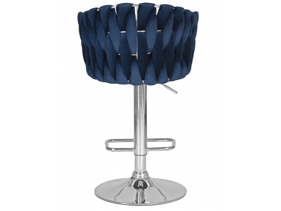 Стул барный DOBRIN MARCEL, синий велюр (MJ9-117)
