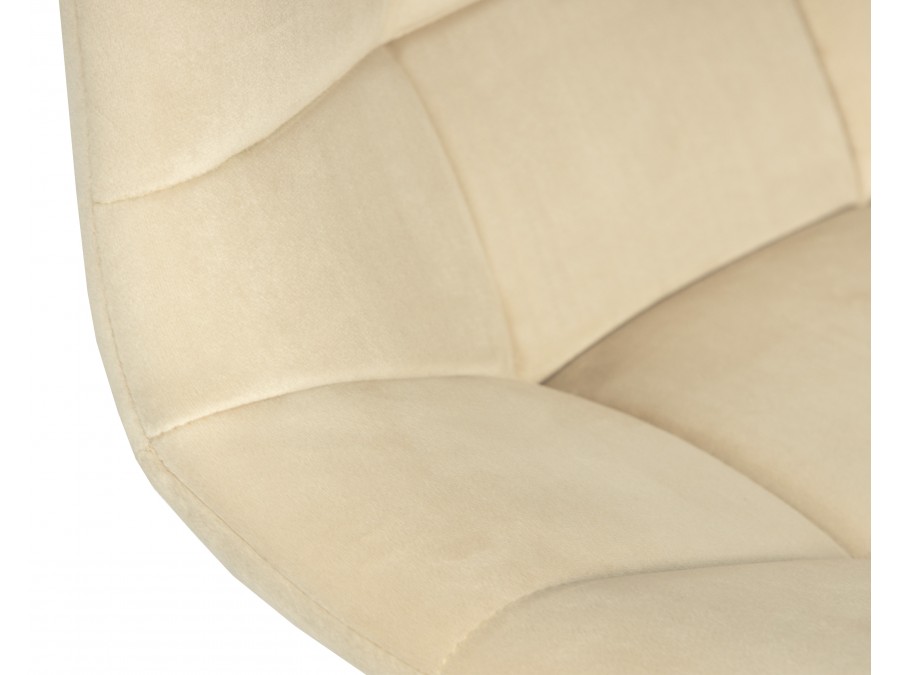 Стул барный DOBRIN TAILOR WHITE, бежевый велюр (MJ9-10)