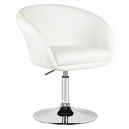 Кресло дизайнерское DOBRIN EDISON, белый