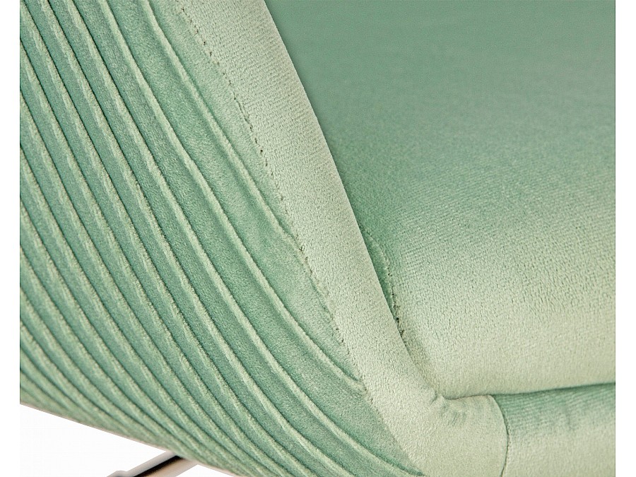 Кресло дизайнерское DOBRIN EDISON, мятный велюр (1922-8)