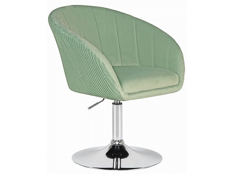 Кресло дизайнерское DOBRIN EDISON, мятный велюр (1922-8)