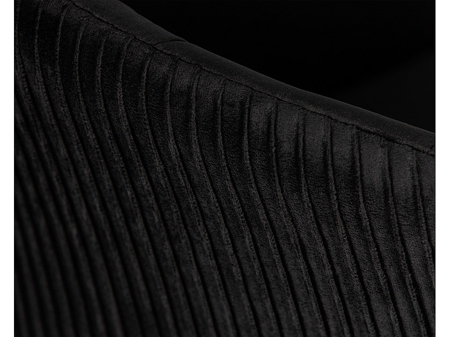 Кресло дизайнерское DOBRIN EDISON, черный велюр (1922-21)