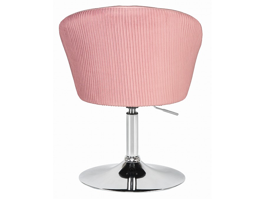 Кресло дизайнерское DOBRIN EDISON, розовый велюр (1922-16)