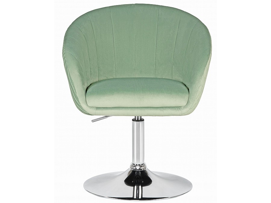 Кресло дизайнерское DOBRIN EDISON, мятный велюр (1922-8)
