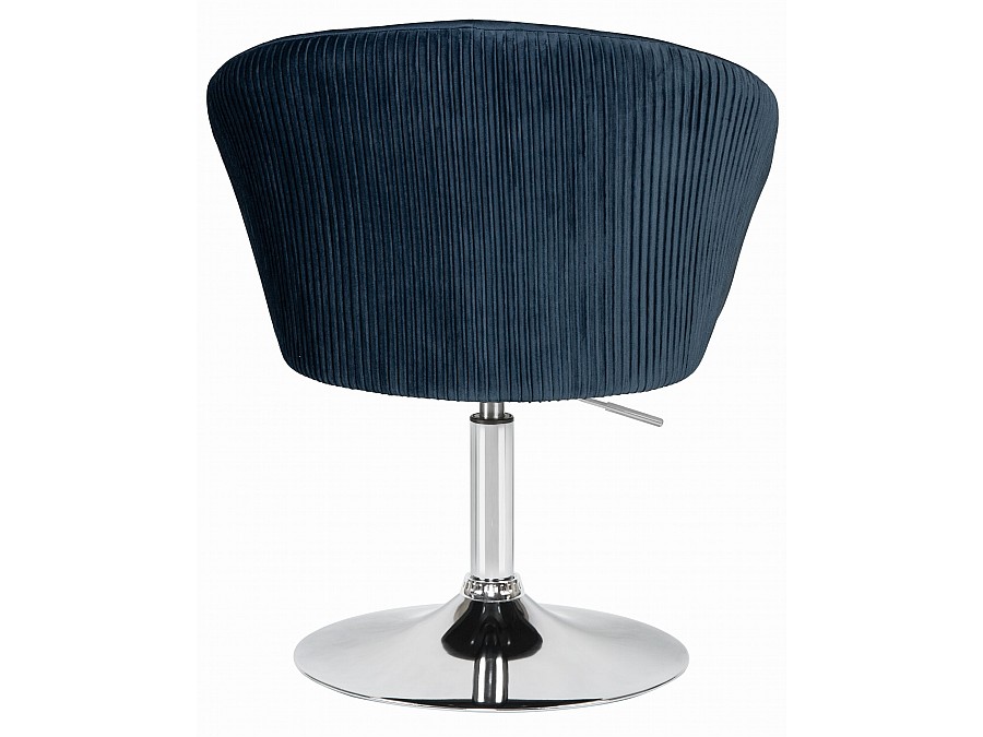 Кресло дизайнерское DOBRIN EDISON, синий велюр (1922-20)