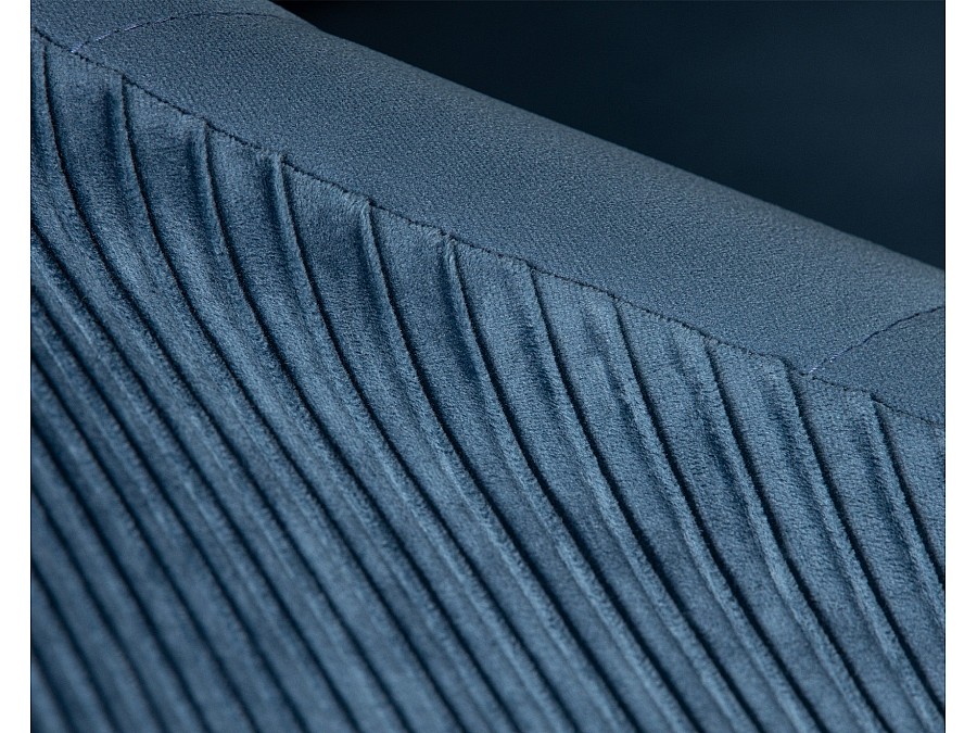 Кресло дизайнерское DOBRIN EDISON, синий велюр (1922-20)