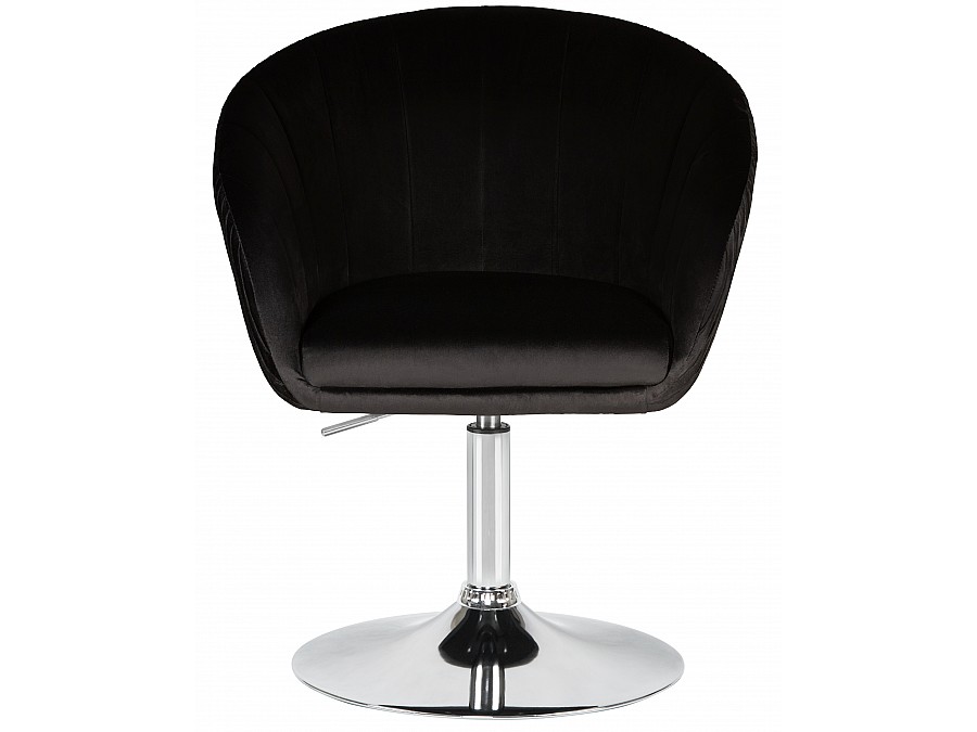 Кресло дизайнерское DOBRIN EDISON, черный велюр (1922-21)