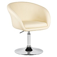 Кресло дизайнерское DOBRIN EDISON, кремовый