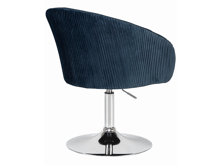 Кресло дизайнерское DOBRIN EDISON, синий велюр (1922-20)