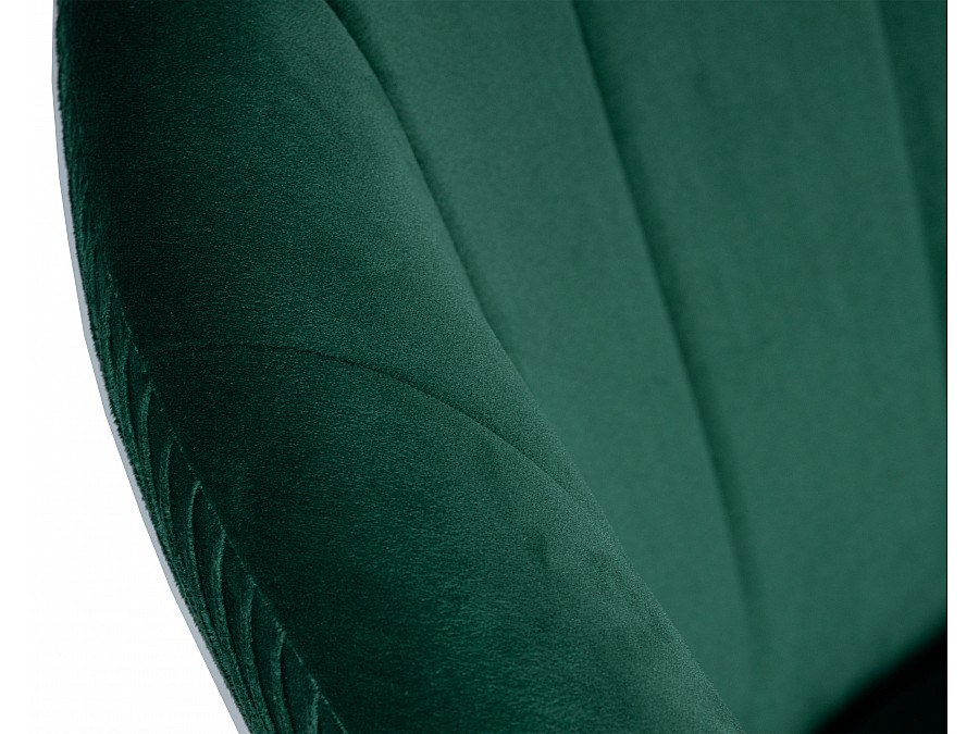 Кресло дизайнерское DOBRIN EDISON BLACK, зеленый велюр (1922-9)