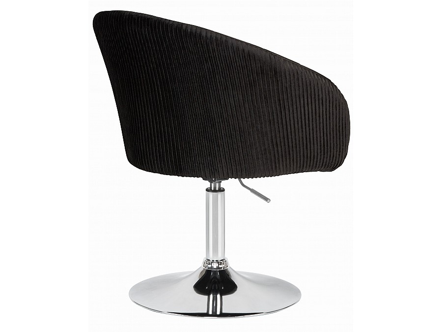 Кресло дизайнерское DOBRIN EDISON, черный велюр (1922-21)