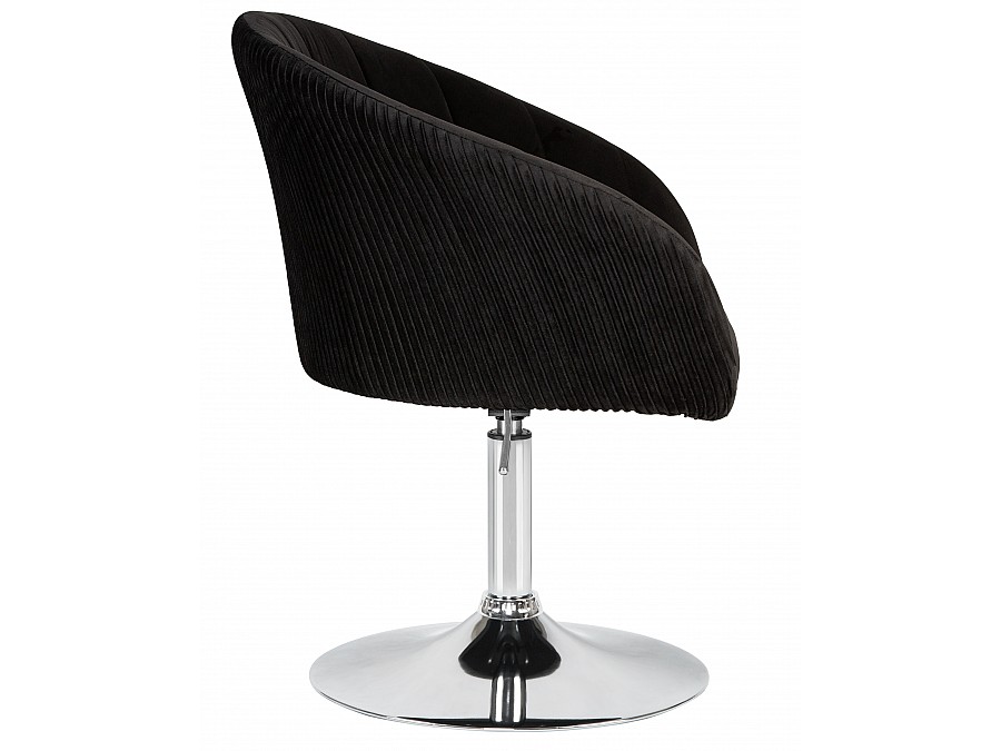 Кресло дизайнерское DOBRIN EDISON, черный велюр (1922-21)