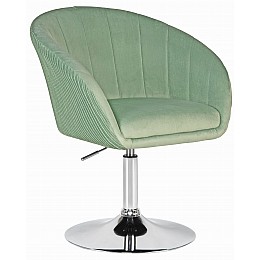 Кресло дизайнерское DOBRIN EDISON, мятный велюр (1922-8)