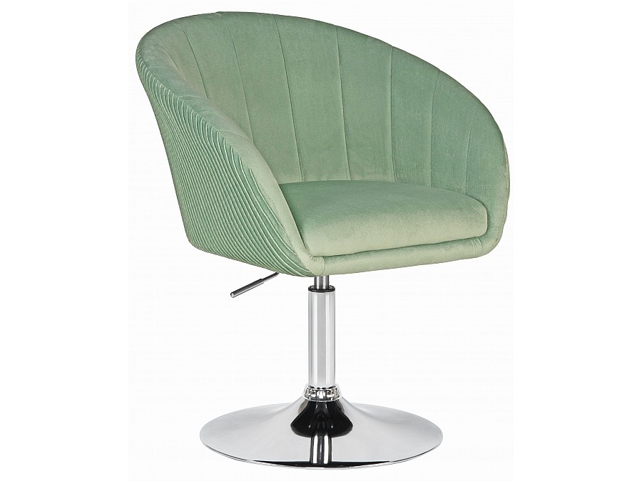 Кресло дизайнерское DOBRIN EDISON, мятный велюр (1922-8)