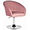 Кресло дизайнерское DOBRIN EDISON, розовый велюр (1922-16)