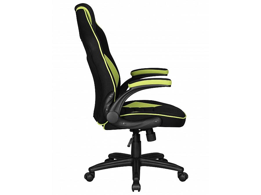 Кресло игровое DOBRIN RICK, черно-светло-зеленый