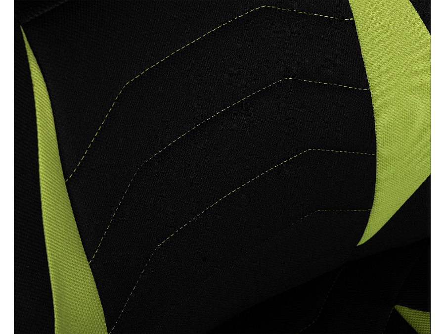 Кресло игровое DOBRIN RICK, черно-светло-зеленый