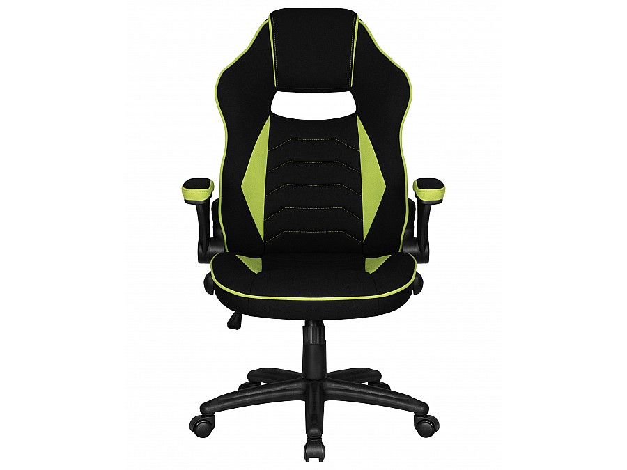 Кресло игровое DOBRIN RICK, черно-светло-зеленый