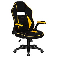 Кресло игровое DOBRIN RICK, черно-желтый