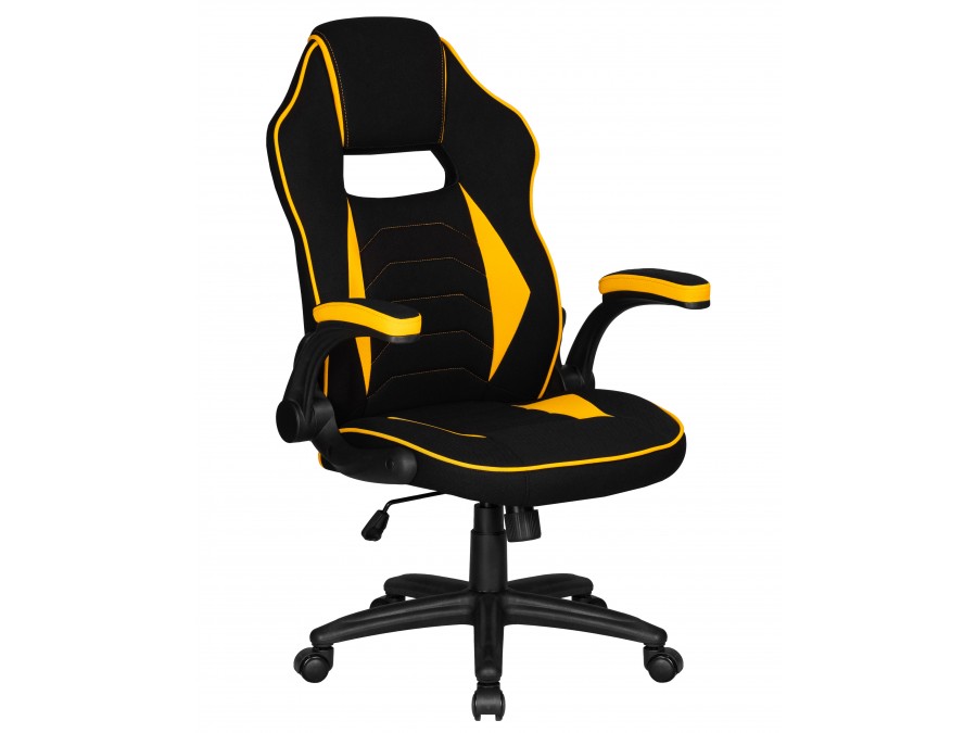 Кресло игровое DOBRIN RICK, черно-желтый