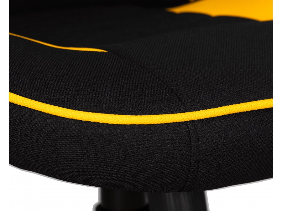 Кресло игровое DOBRIN RICK, черно-желтый