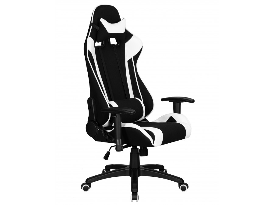 Кресло игровое DOBRIN DALLAS, черно-белый