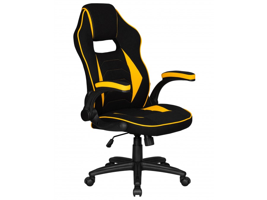 Кресло игровое DOBRIN RICK, черно-желтый