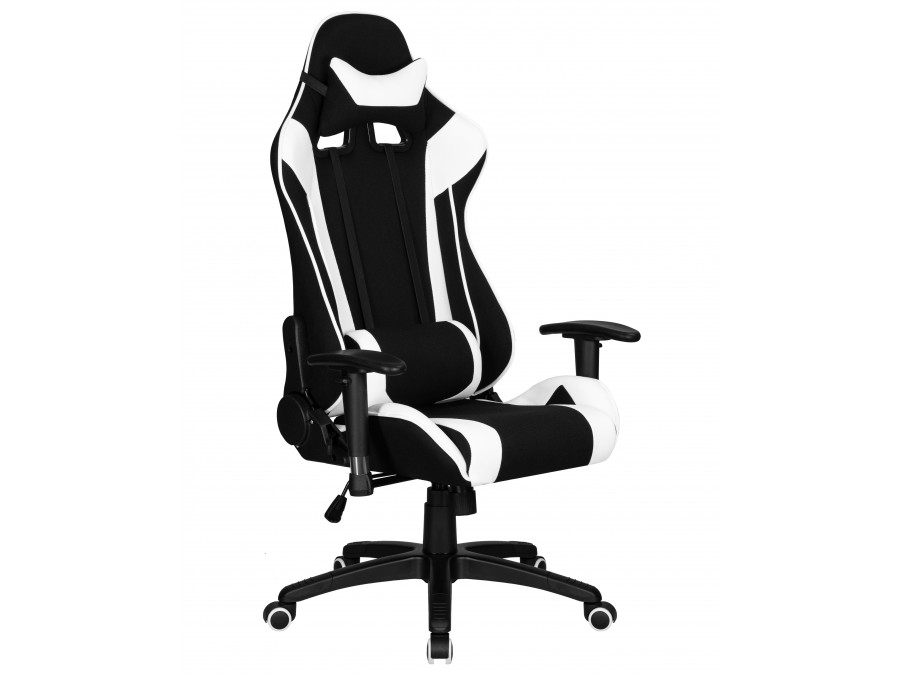 Кресло игровое DOBRIN DALLAS, черно-белый