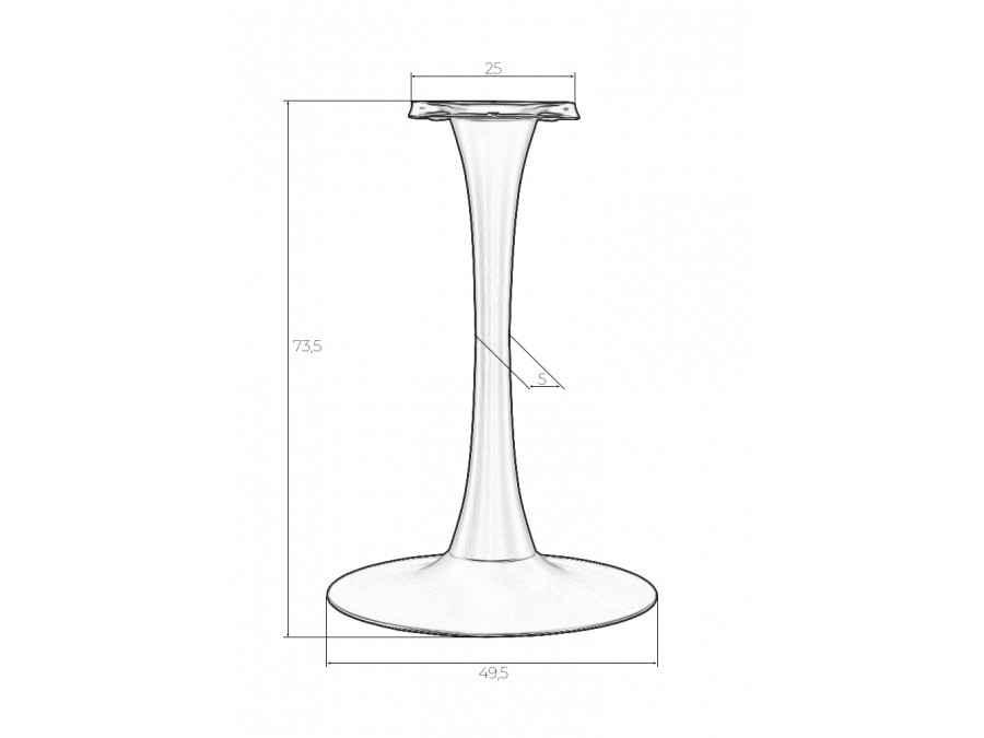 Подстолье обеденное DOBRIN JIM WHITE