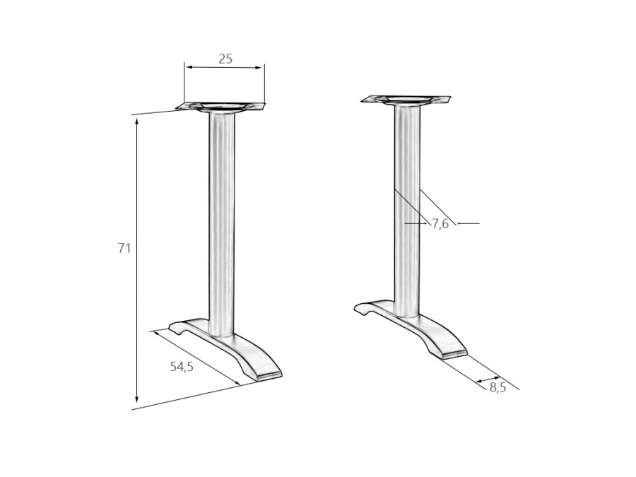 Подстолье обеденное DOBRIN SALLY WIDE