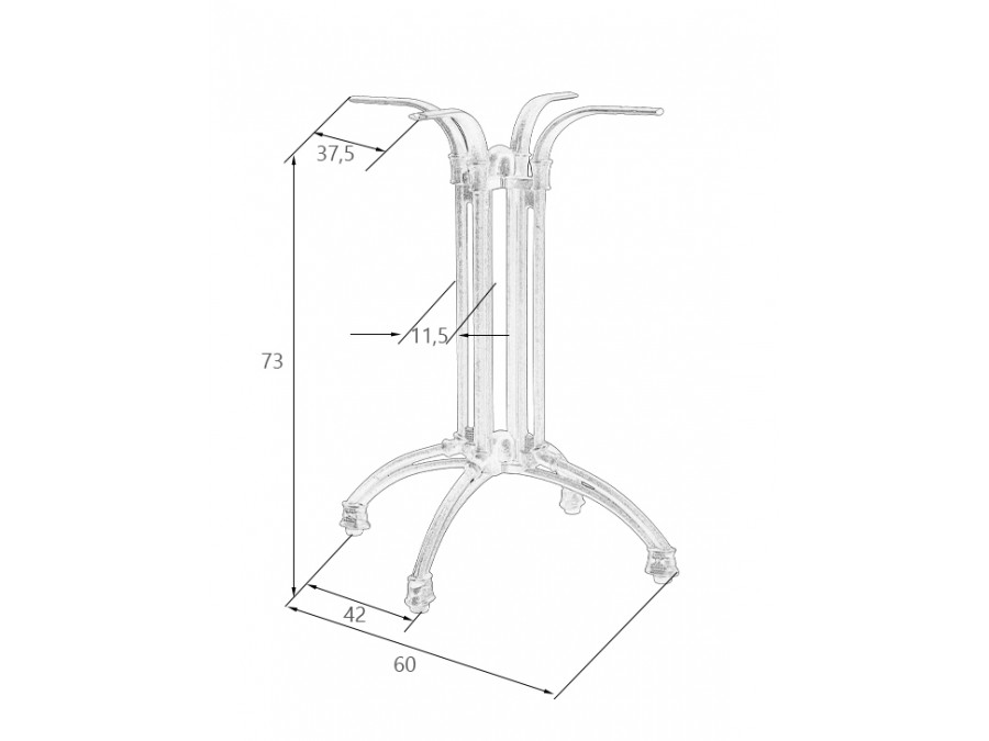 Подстолье обеденное DOBRIN LOUISE