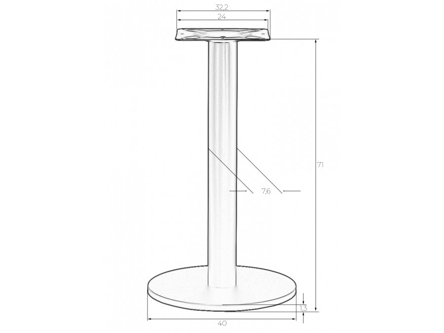 Подстолье обеденное DOBRIN ISABELLA